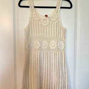 Cream Crochet Women’s Summer Dress